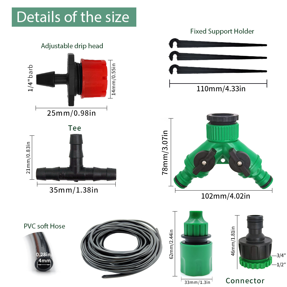 Broeikas 15M-30M Diy Druppelir - Smart Garden Sprinkler System recensie en prijs